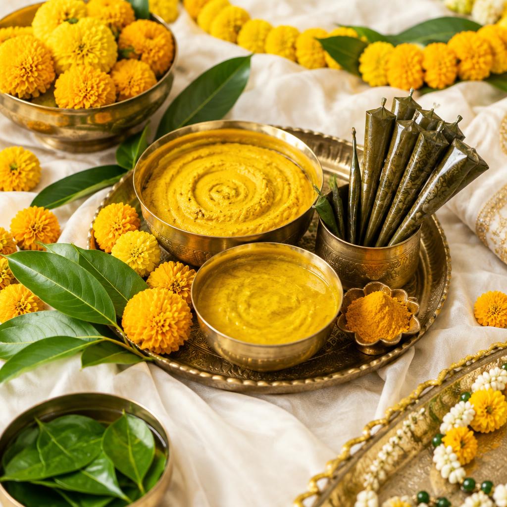 Haldi Ceremony Tray Set