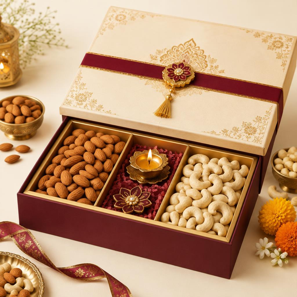 Festive Dry Fruit Gift Box